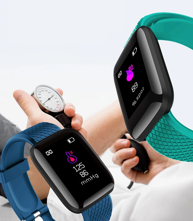 Men Women Smart Watch Blood Pressure Waterproof Smartwatch Heart Rate Monitor Fitness Tracker Sport Watches Wristwatch Bluetooth