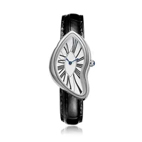 Nouveau Alien Crash Melt Twist Y2K montres pour hommes et femmes mode bracelet en cuir étanche montres à Quartz cadeau livraison directe 2