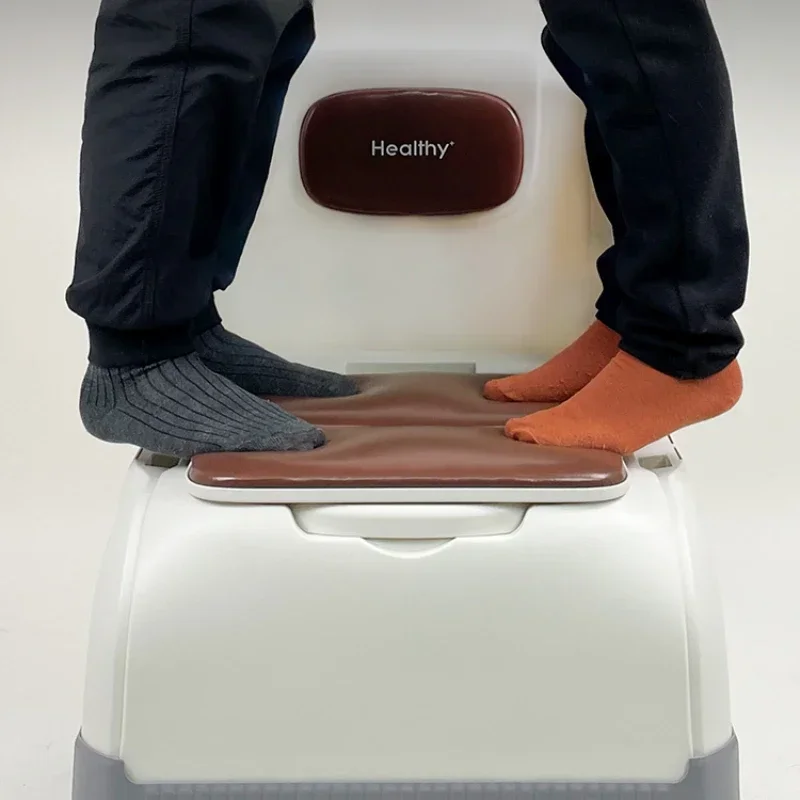 Simple Elderly Toilet, Adult Mobile Commode Chair, Indoor Use, Mobile Toilet with Sensor Light for Convenience, Commode Seat 4