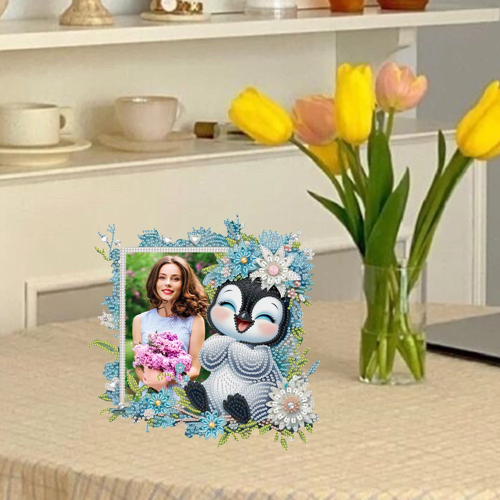 Acrylic Special Shape Floral Table Top Diamond Painting Frame Kits Diamond Painting Desktop Decor Diamond Painting Picture Frame