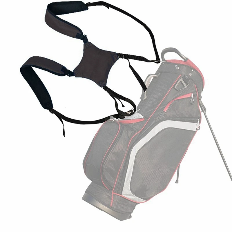 

Hot Golf Bag Strap Replacement Comfort Double Shoulder Adjustable Strap Padded Golf Carrying Bag Shoulder Strap