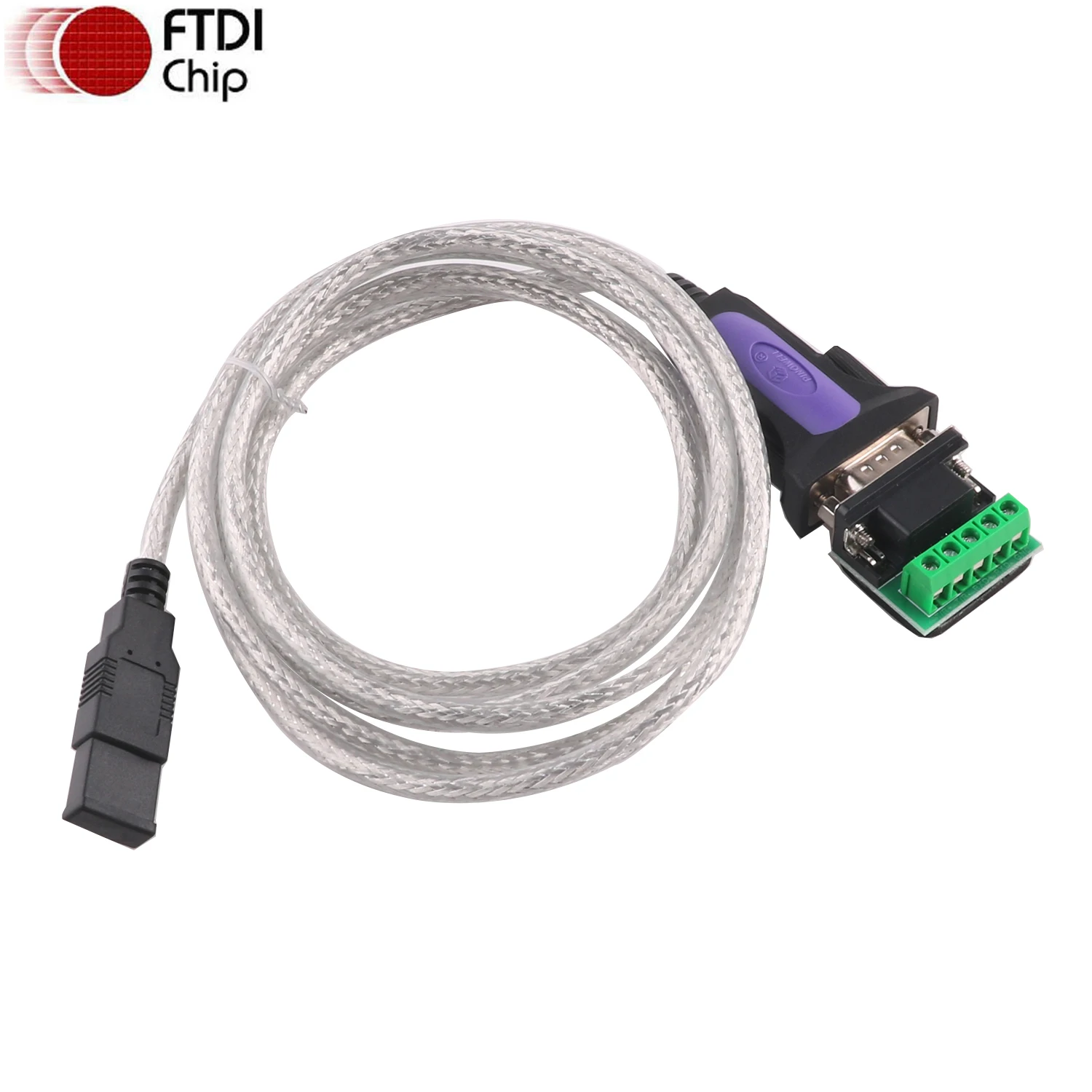 

Кабель для программирования преобразователя FTDI FT232RL USB в DB9 MALE FEMALE RS485