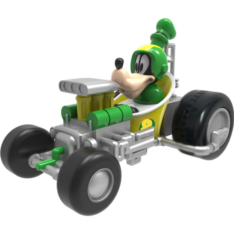 Coche inercial Disney Mickey Mouse de 13 cm, modelo de simulación de coche de tracción trasera con Minnie, Donald Duck, Daisy, Goofy, juguetes de entrenamiento de interés para niños