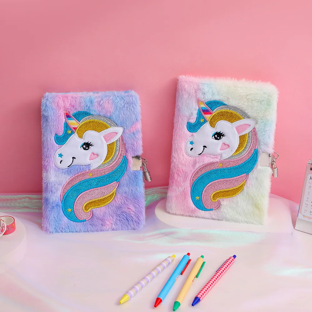 Diary Notepad Planner Stationery, Unicorn Diary Lock Pen