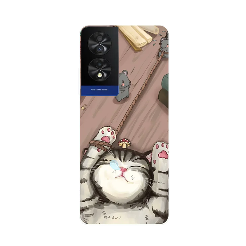 Cartoon Design Soft TPU Silicone Bumper Case, 6.78