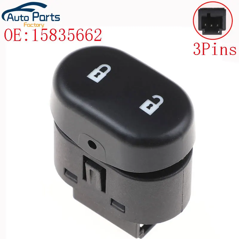 

New For 08-09 Chevrolet Malibu RH Passenger Front Door LOCK SWITCH w/ Blue Light 15835662