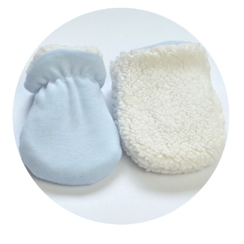 Luvas de bebê grossas para bebês, meninos, meninas, crianças, antiaderentes, luvas quentes para inverno, suprimentos para bebês