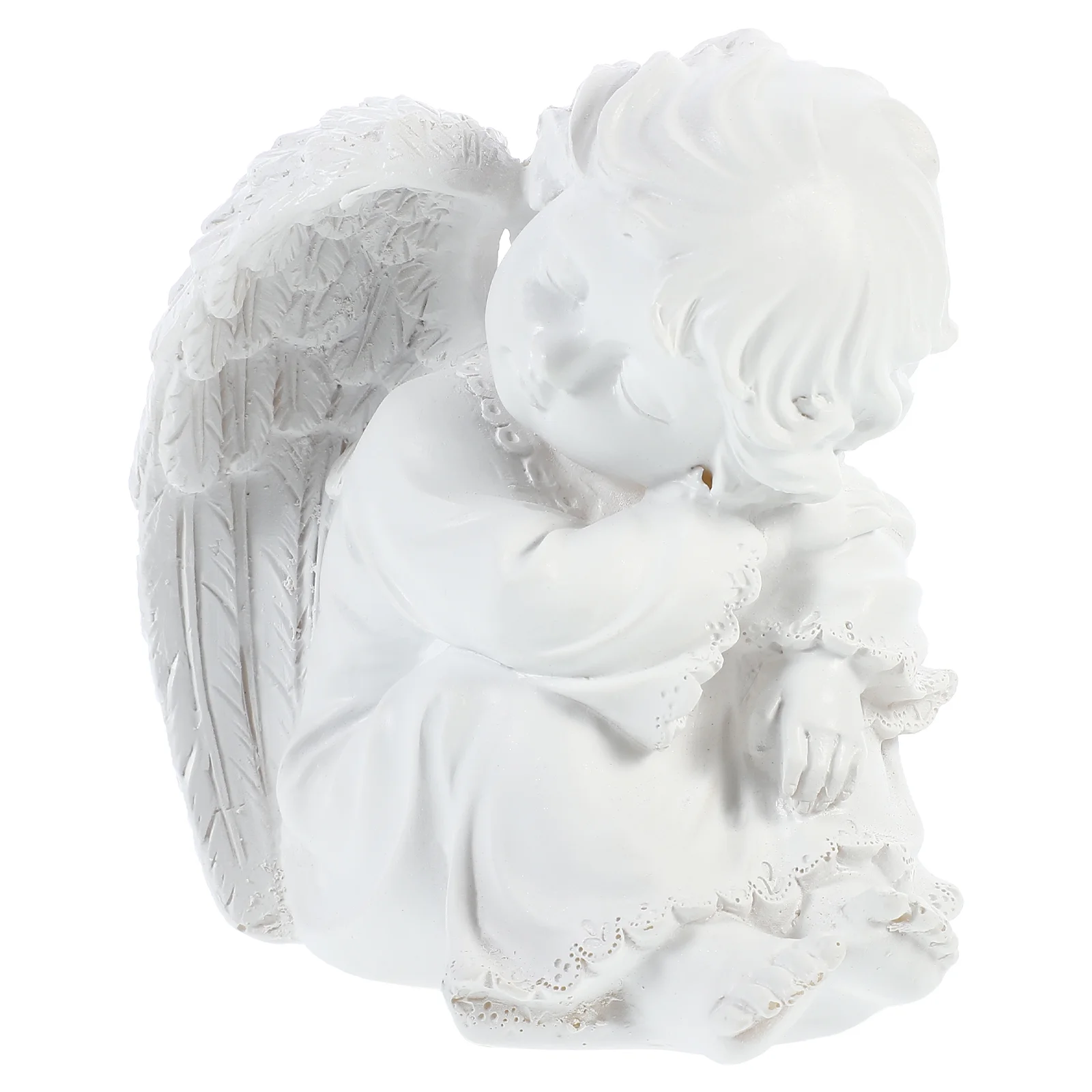 

Ornaments Resin Angel Statue Outdoor Desktop Adornment Cupid Sculpture Synthetic Figurine