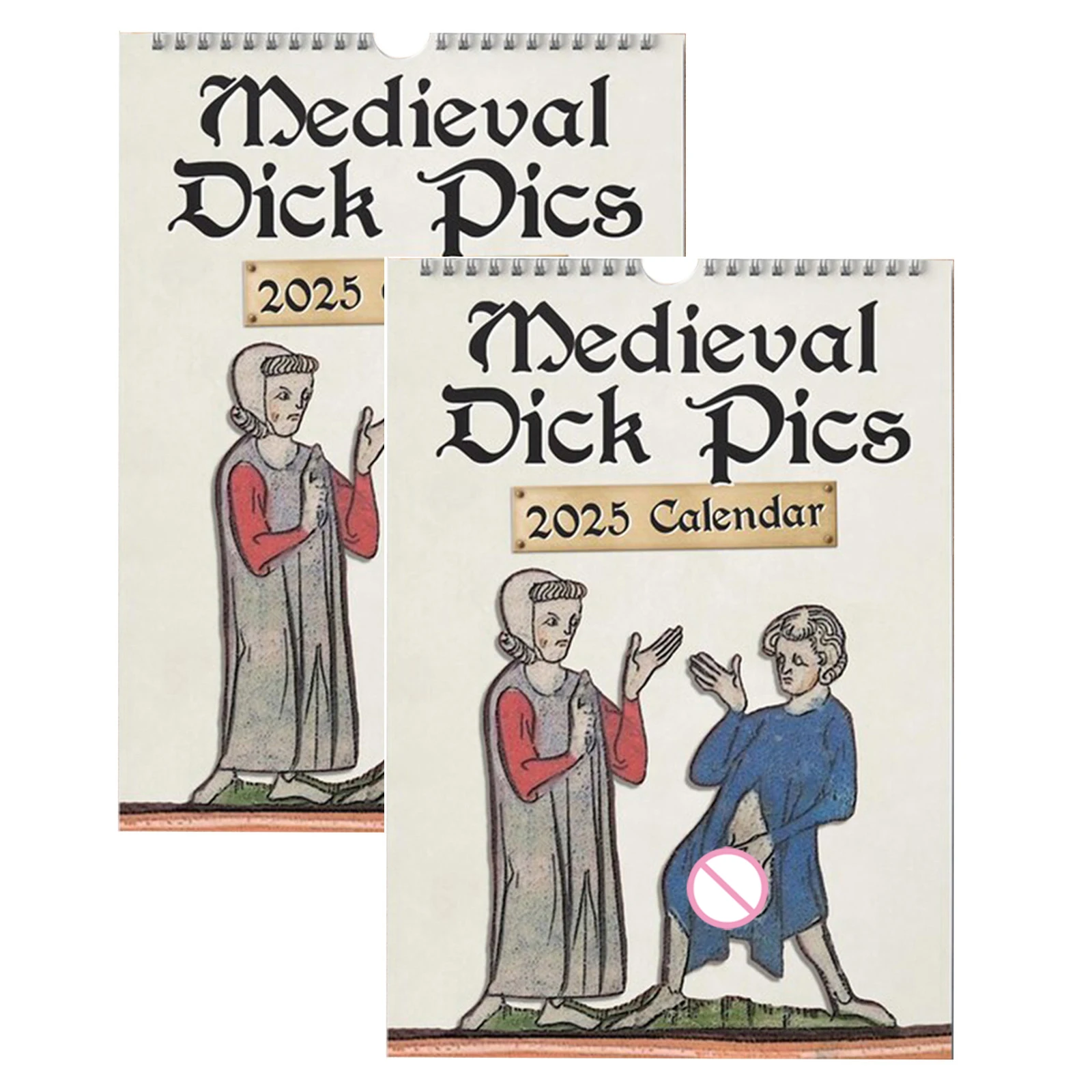 Medieval Dick Pics Wall Calendar Funny Rude Gag Gifts