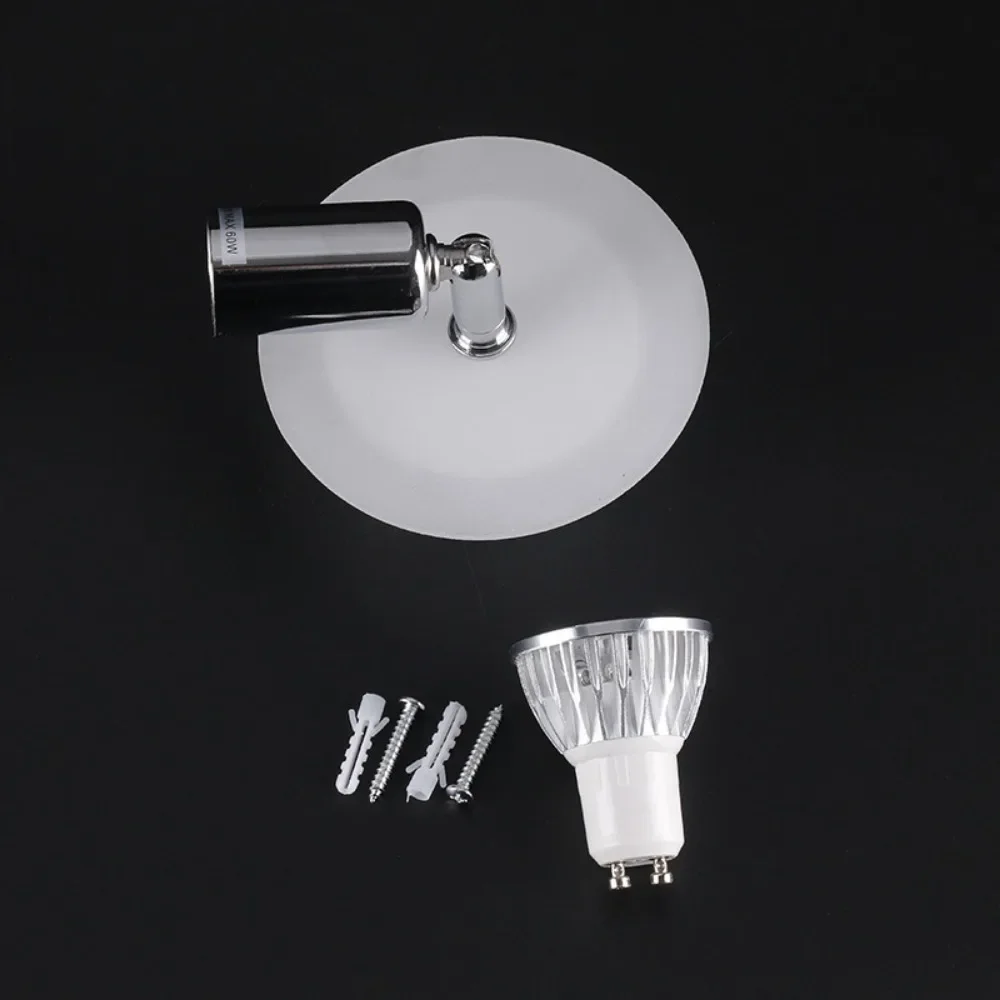Description Picture 3 of itemGU10 Spotlight 1 Head Chrome Iron Acrylic Design Ceiling Down Light for Home Decorative Spot Light Frame Living Room Lighting