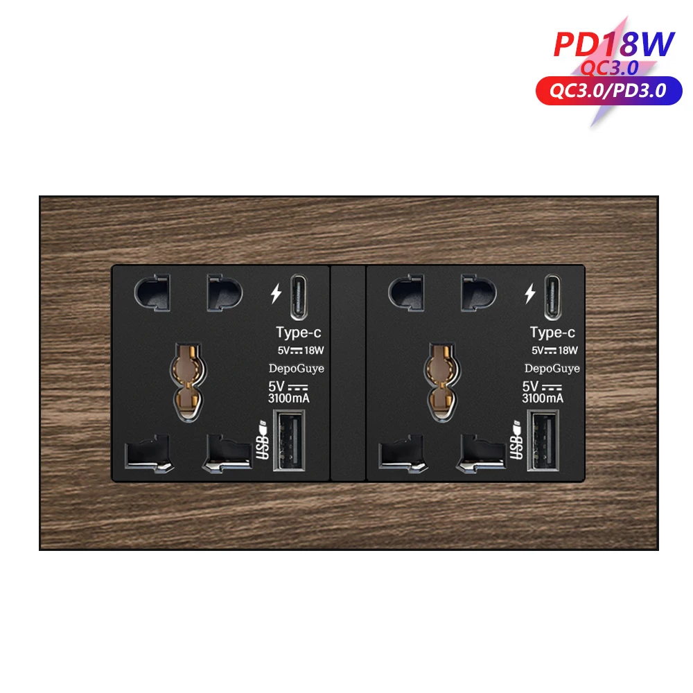 Dual 5Pin-AC-18W-Woo