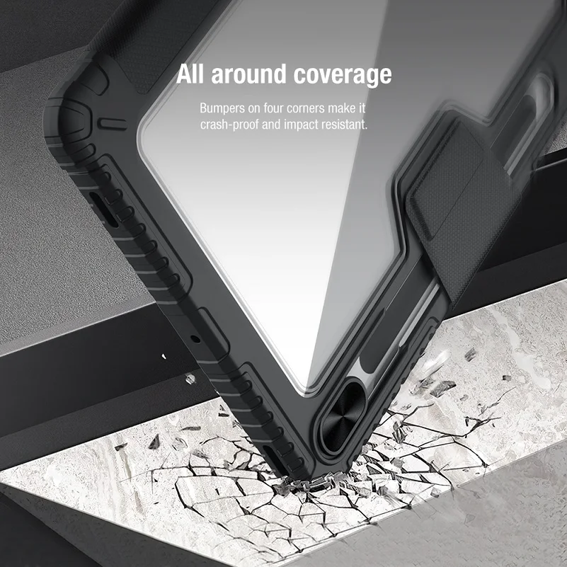 Nillkin-capa de Couro para Samsung Galaxy Tab s8 Plus s7 fe s7 Plus s7 Plus s7 Câmera Protect Cover - Imagem 6