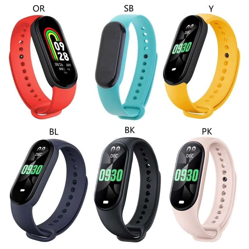 M8 Fitness Bracciale Smart Band Orologi Da Donna Orologio Da Uomo Monitor Della Pressione Sanguigna 95Af