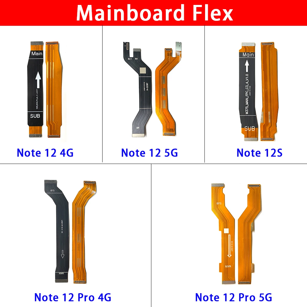 New For Xiaomi Redmi Note 11 12 13 Pro Plus 4G 5G 11S 11T 12s Main Board Motherboard Connector Board Flex Cable