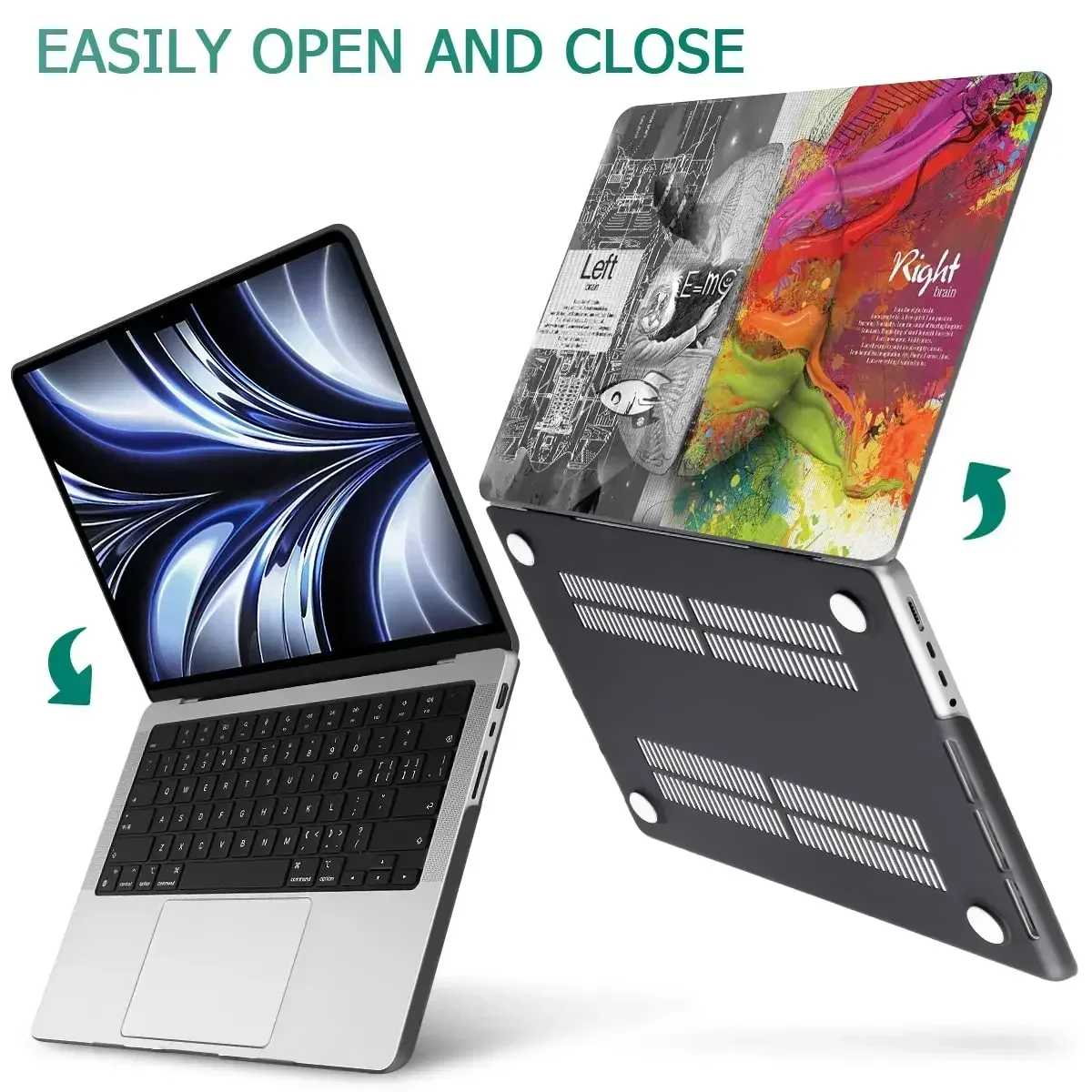 Macbook Air 13 15 M2 A2681 A2941 터치 바 ID Pro 14 A2442 A2779 2023 Mac 16 인치 A2485 A2780 커버 용 새 노트북 케이스