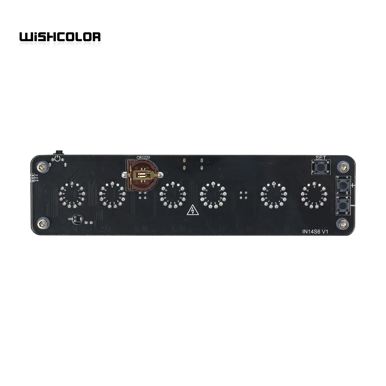 Wishcolor IN-14 6 桁ニキシー管時計クリエイティブデスクトップ時計