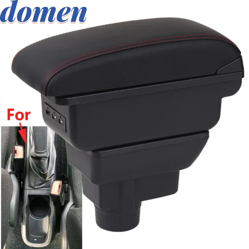 

For Opel Corsa D Armrest box For Opel Corsa Car armrest backrest Interior parts storage box Retrofit parts Car accessories