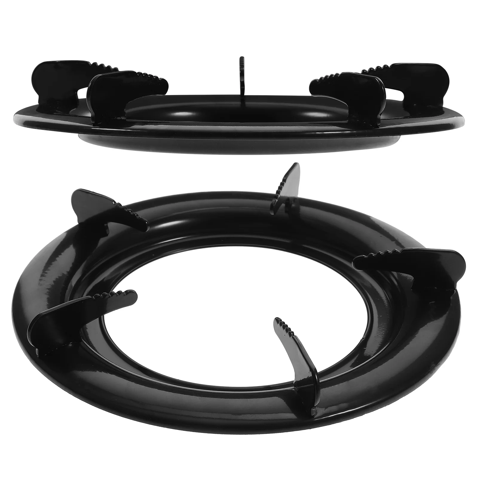 

Stove Rack Wok Support Ring Round Gas Cooker Pot Holder 2Pcs Cast Iron Gas Range Burner Grate Wok Holder Cooktop Trivets Range