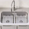 Kitchen Combo Set with 33-inch 16 Gauge Undermount Kitchen Sink and Bolden 18-inch Pull-Down Commercial Style Kitchen Faucet 2