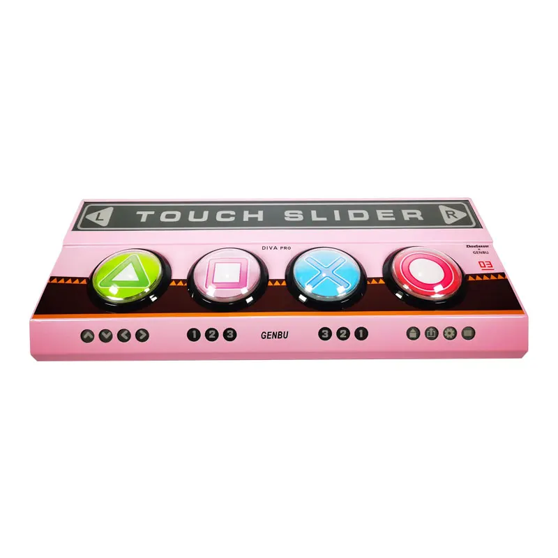 Проводной игровой контроллер ZhouSensorXGENBU для Sony PS, Switch, STEAM PC, LED Touch Bar, Diva Pro,Hatsune Miku, Dance Revolution