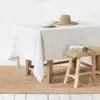 100% Pure Linen Tablecloth Natural Fabric for Kitchen Dining Room Party Holiday Tabletop Decoration Solid Color Table Cover 4