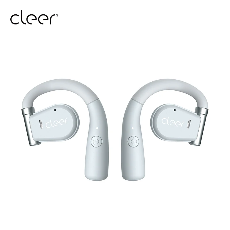 Cleer-Arc 3D 사운드 오픈 이어 후크 진정한 무선 이어 버드, 블루투스 5 헤드폰, 오픈 백 충전 케이스, 핸즈프리 헤드셋