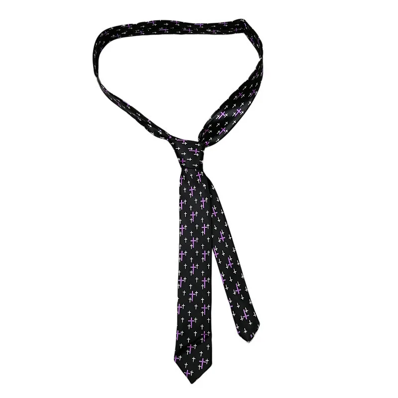 Classic Musical Notes Tie - Silky Narrow Necktie for Piano  Guitar Lovers