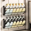 Bathroom Non Perforated Slipper Rack Wall Mounted Simple Entrance Shoe Bathroom Wall Mounted Door Mounted Shoe Storage Rack 5