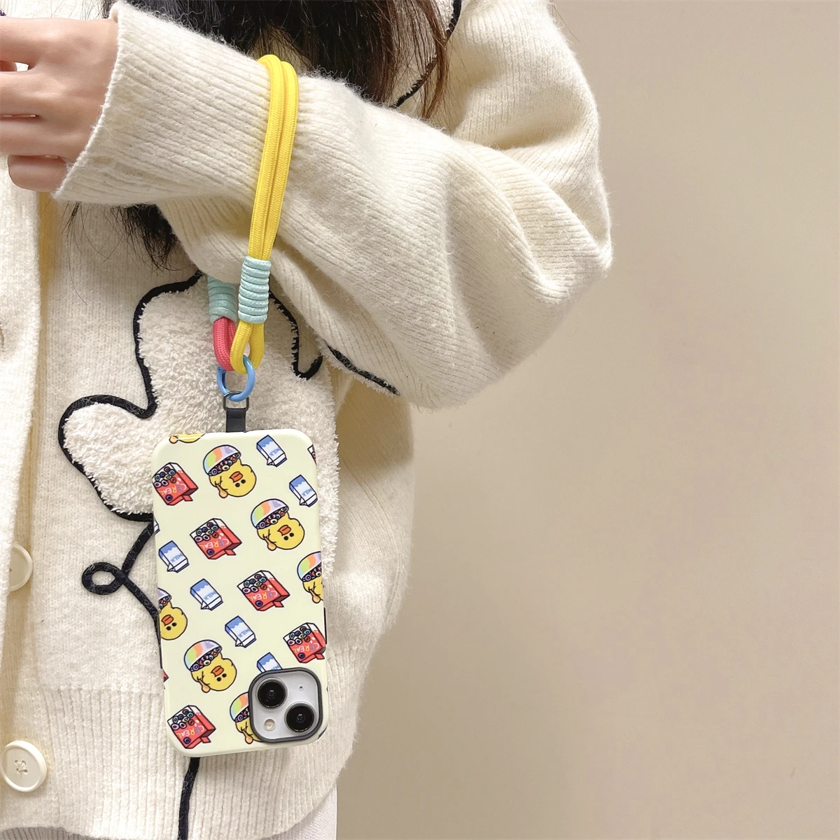 Duckling Pattern Magnetic Two-in-One Film Protective Case for iPhone