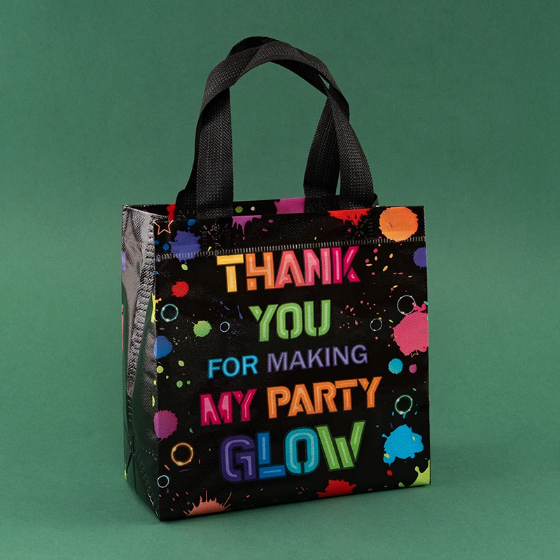 Stobag 8/20 stücke alles Gute zum Geburtstag schwarz Vlies Einkaufstaschen Geschenk Süßigkeiten Paket Stoff wasserdichte Lagerung wieder verwendbare Beutel Party Gefälligkeiten