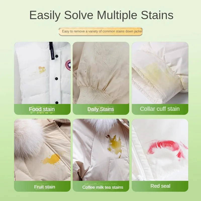 Down Jacket Dry Cleaning Spray Downwear Detergent Agent Dry Cleaner Oil Stain Remover Down Jacket Clothing Foam Cleaning Liquid