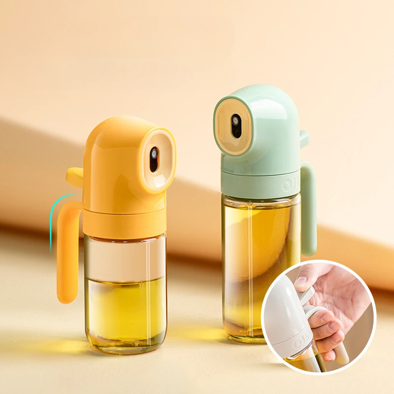 180/250ml Oil Sprayer for Cooking Refillable Glass Olive Oil Spray Bottle Anti-leak Oil Spray Pot for Baking and Grilling 3