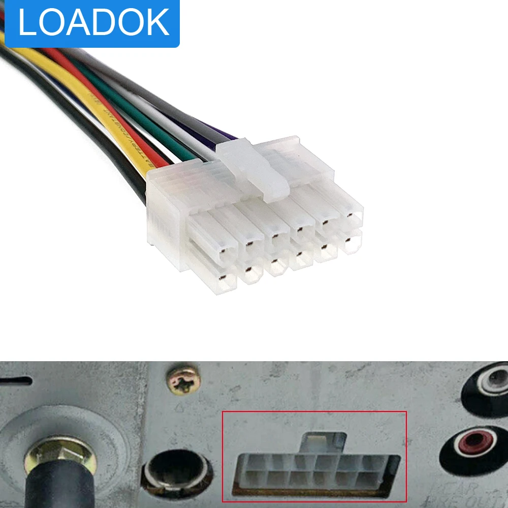 UniversalCarCDeDVDRadioStereoPowerWireHarnesscaboconector