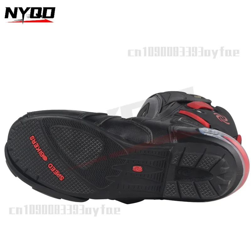 Motorcycle Riding Shoes Boots For Men Anti-fall Water-repellent Breathable Off-road Racing