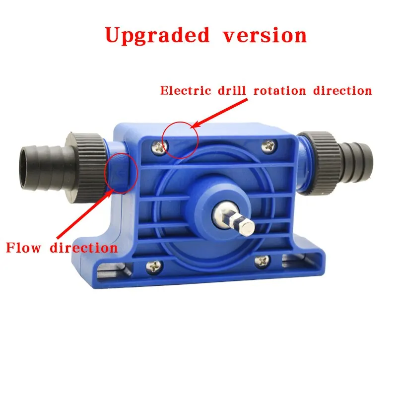 Portable Electric Drill Pump Diesel Oil Fluid Water Pump Mini Hand Self-priming Liquid Transfer Pumps Home Garden Outdoors self priming pump