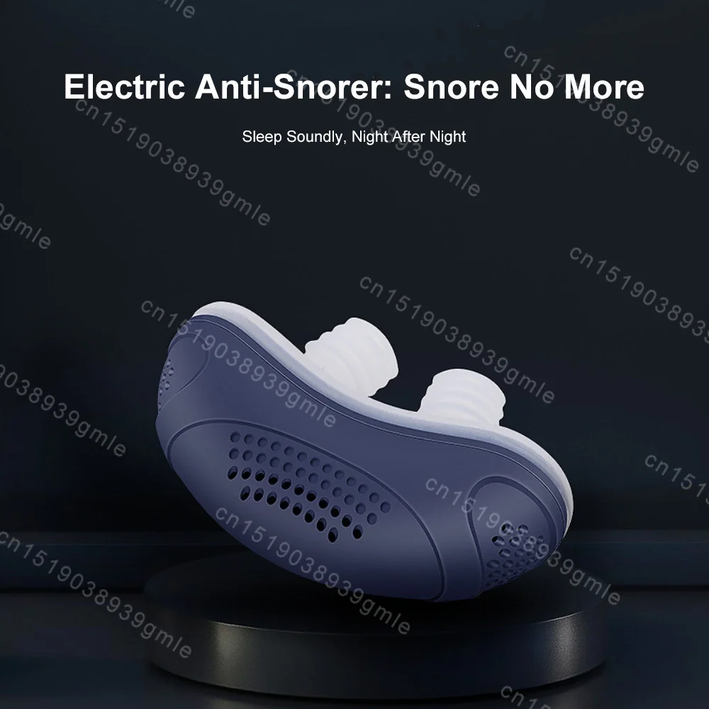 Electric Anti-Snoring Device Sleep Aid Care Nose Clip Snore Reduction Stopper Nose Breathing Relieve Sleepping Ventilator