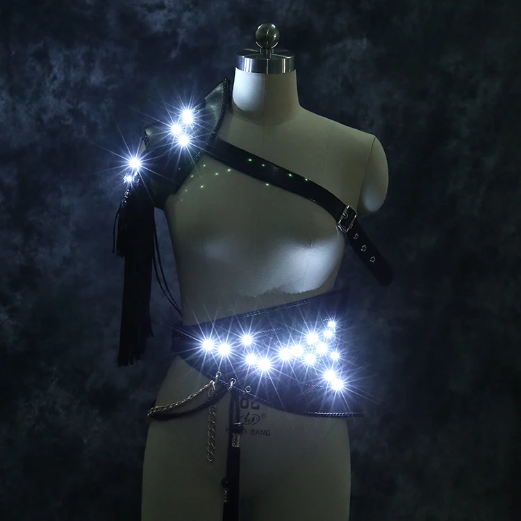 

2023 fashion Customize men LED tron dance wear regular personalize advertising A1743 apricot grey purple navy blue quality