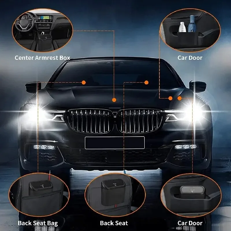 Car Trash Can Universal Organizer 6P