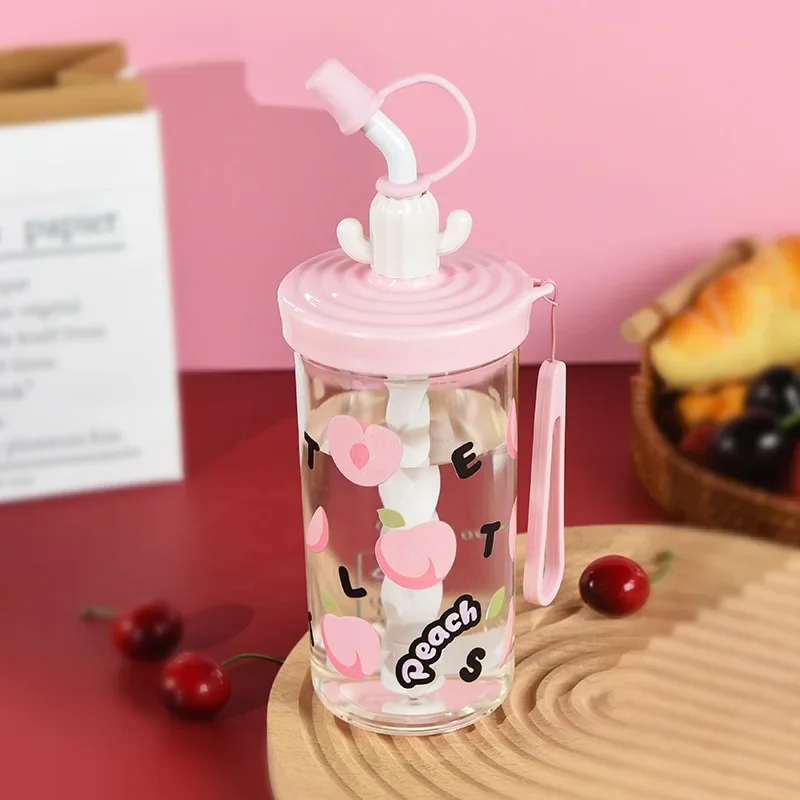New Mixing Plastic Water Cup, Large Capacity Straw Cup, Student Portable and Easy To Use Cup, Dual-use Milk Coffee Gift lijiao