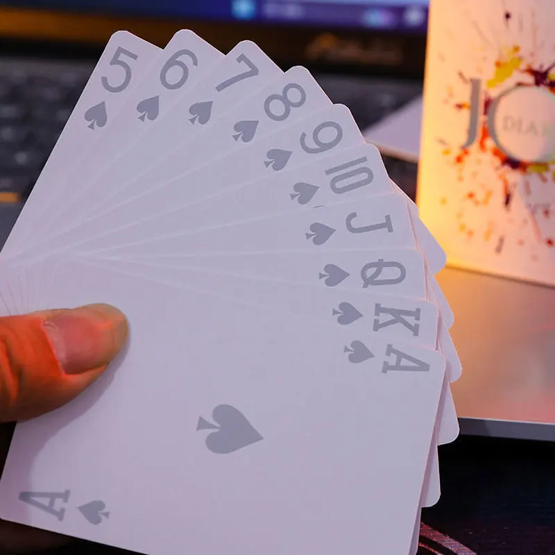 Cards arranged in a fan shape showing luminous highlights