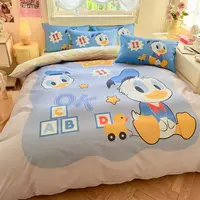 Parure de lit dessin animé, housse de couette pour chambre d'enfant, garçon et fille, literie simple, double, king size, Mickey, cadeau 4