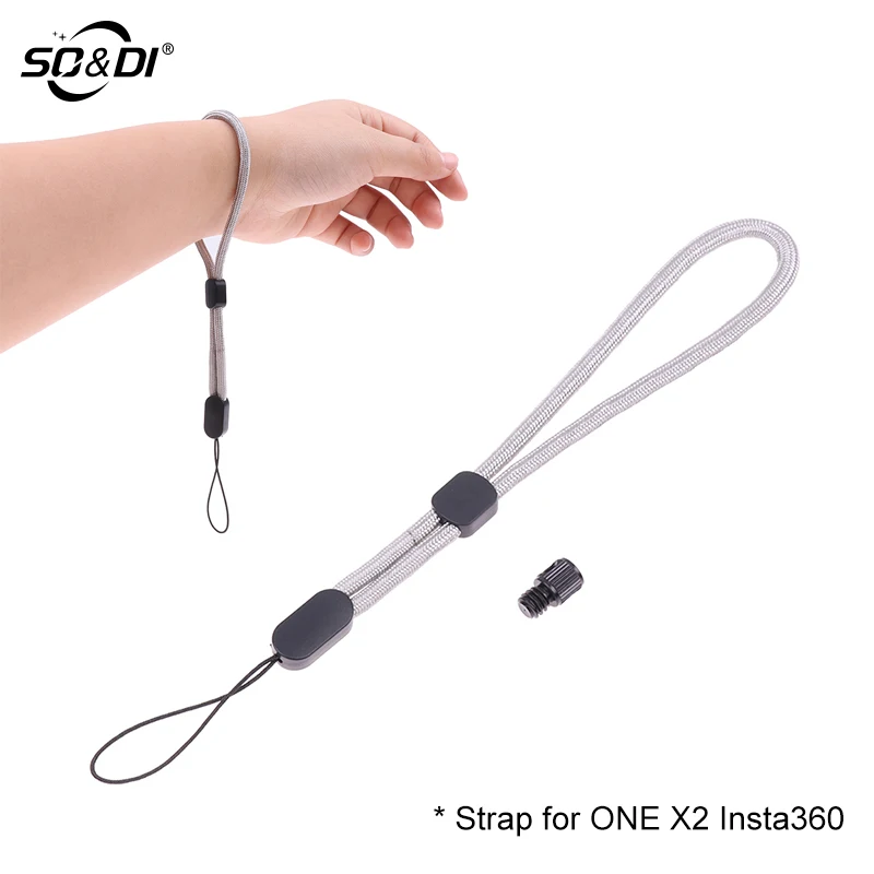 Grey Wrist Hand Strap Anti-slip Anti-lost Rope Strap Lanyard Mount ...
