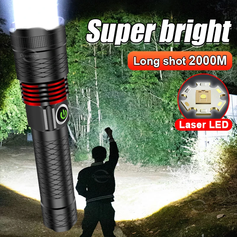 

Upgrade MINI LED Flashlight 18650 Ultra Powerful Rechargeable Flashlights High Power Led Tactical Torch Hunting Camping Lantern