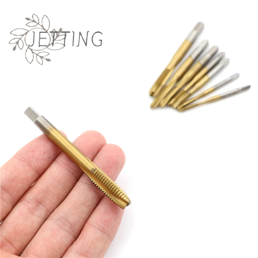 (SMTGDP11)1PC M2/M2.5/M3/M3.5/M4/M5 스파이럴 포인트 HSS 티타늄 머신 우핸드 탭 드릴 나사 플러그 핸들 탭