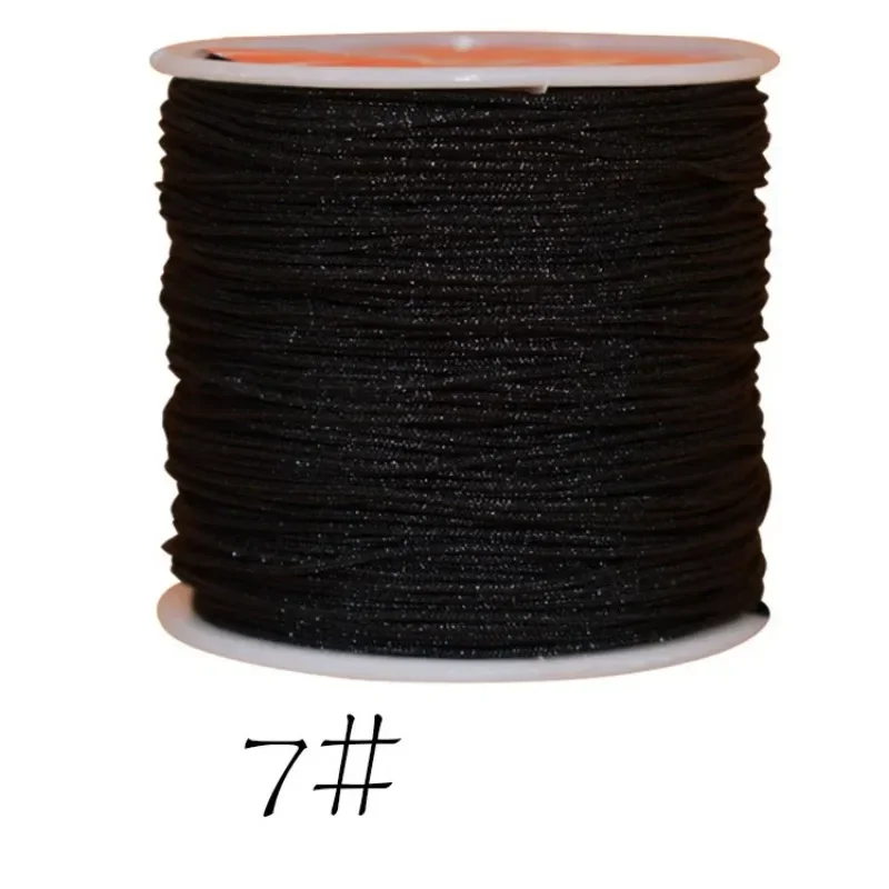 0.8mm Nylon Cord Thread Chinese Knot Macrame Rattail Bracelet Braided String 45M nylon cord macrame cord
