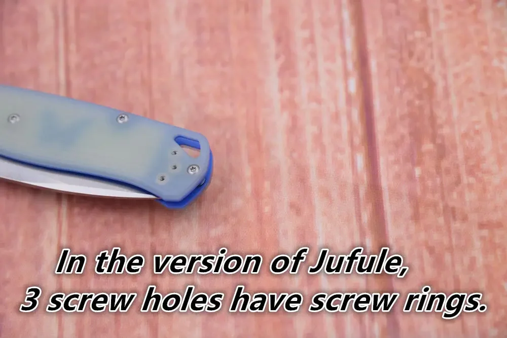 JUFULE 535 Knife Best Foam Jade G10 Handle 5