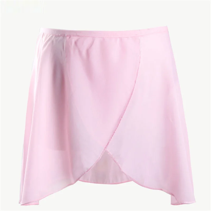 

Cheap Kids Girls Children's White Black Pink Lilac Blue Wrap Chiffon Ballet Dance Wear Skirts