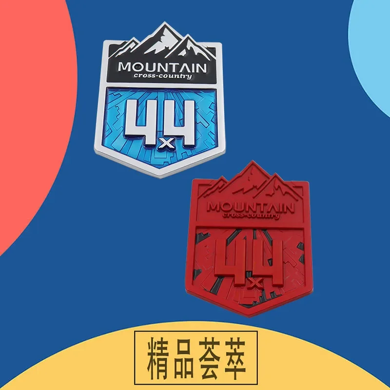 FJ 크루저 자동차 펜더 사이드 트렁크 데칼 엠블럼 배지 스티커, 3D 자동차 스타일링, 4X4 마운틴 크로스 컨트리 4WD