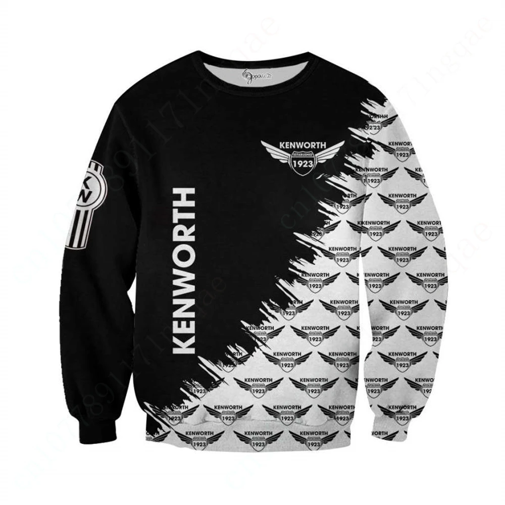 

Повседневная футболка Kenworth в стиле Харадзюку, с круглым вырезом и длинным рукавом, унисекс, Быстросохнущий свитшот для мужчин и женщин