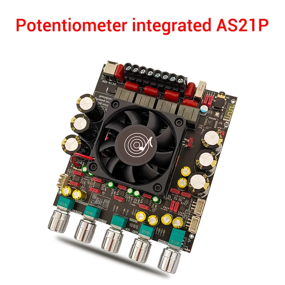ZK-AS21P TPA3255*2 2.1 Channel Bluetooth Audio Amplifier Board